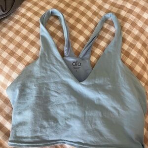 ALO Yoga Sky Blue Performance Top